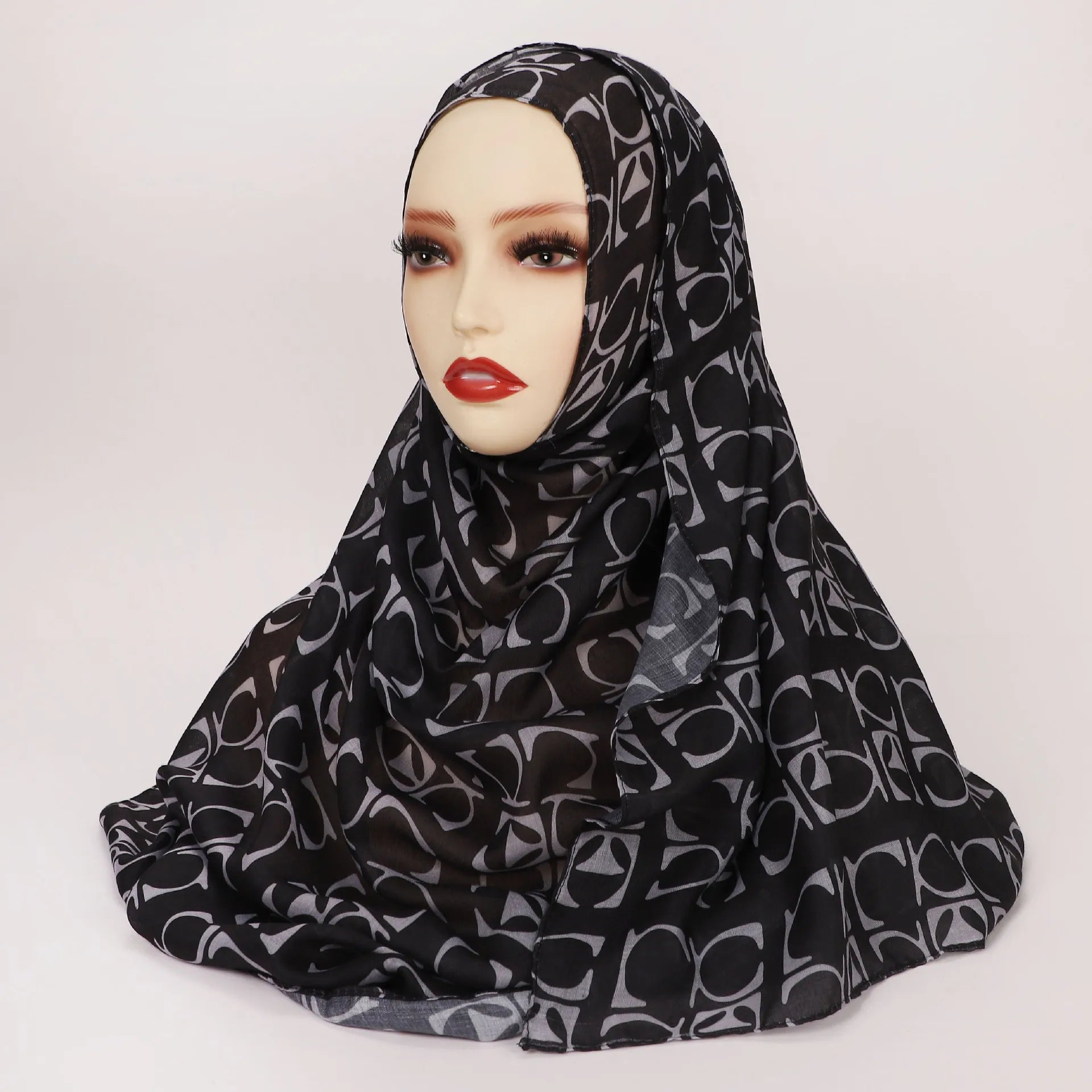 Hijab Léopard Bohème – présentation du modèle, vue 6