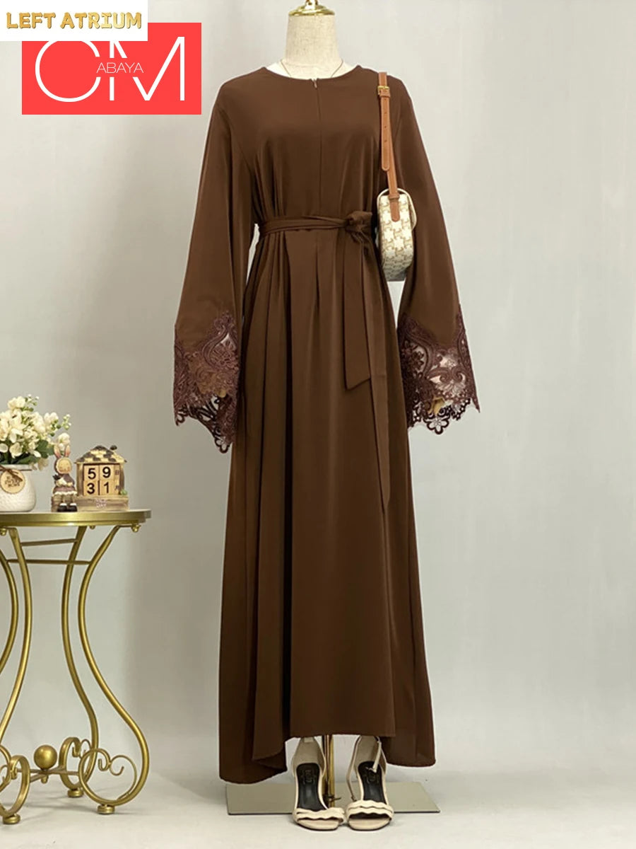 Abaya Dentelle Luxe Kebaya – vue principale