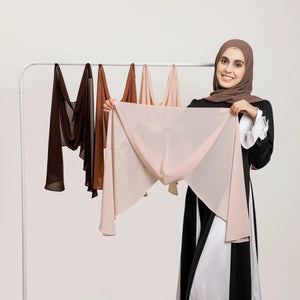 Hijab Mousseline Magnétique Pour Femme – vue principale