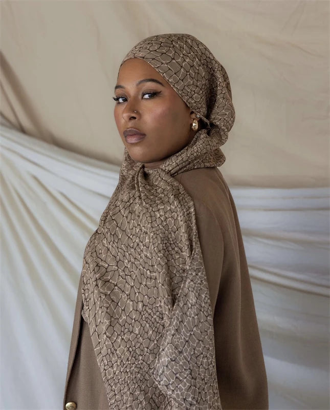 Hijab Léopard Bohème – présentation du modèle, vue 18