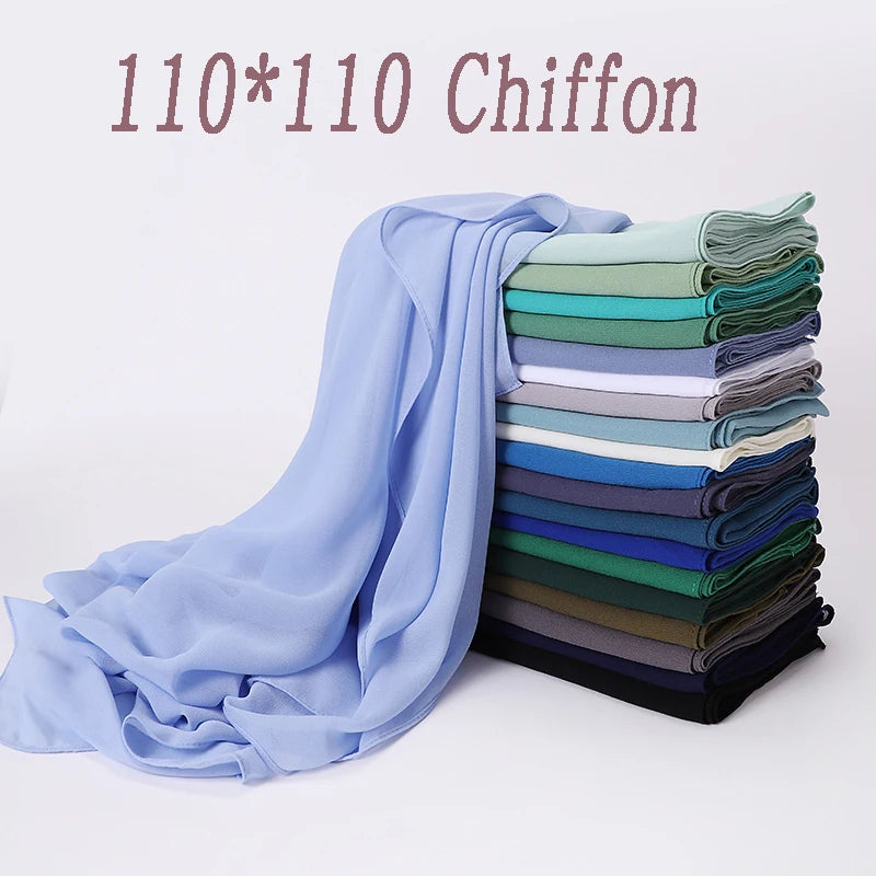 Hijab Carré Mousseline 110 × 110 cm – vue 2
