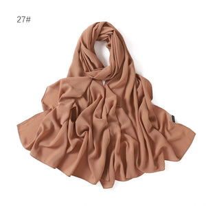 Hijab Mousseline Rétro Pour Femme – présentation du modèle, vue 10