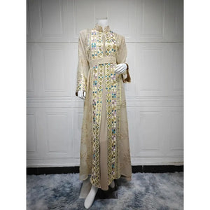 Abaya Aïd Ensemble 2 Pièces Soirée – présentation du modèle, vue 9