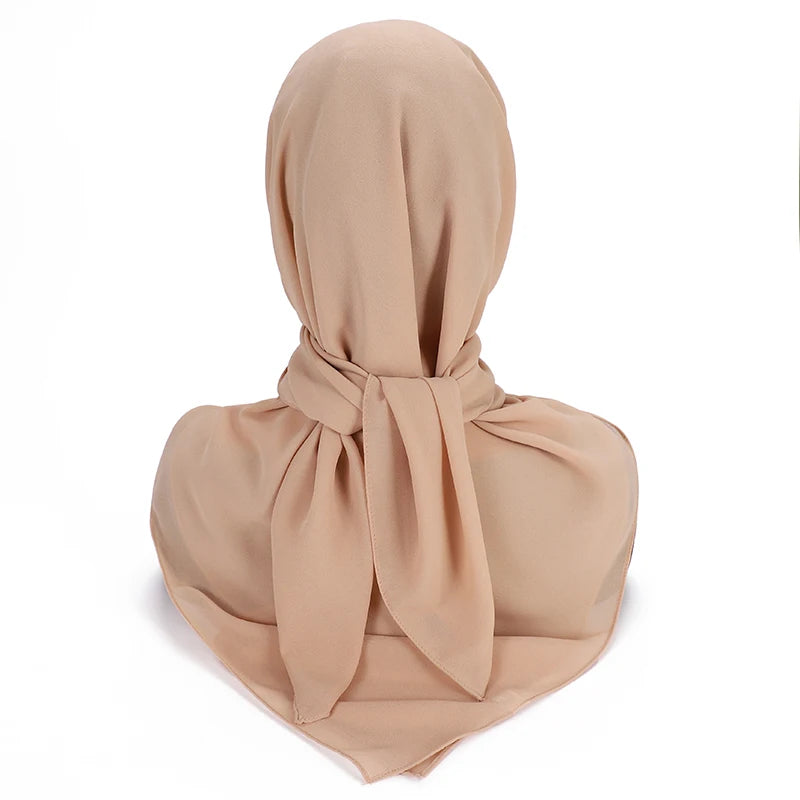 Hijab Carré Mousseline 110 × 110 cm – vue 6