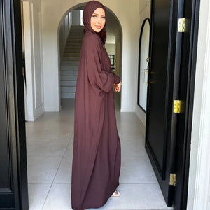 Abaya à Capuche Décontractée Pour Femme – vue 5