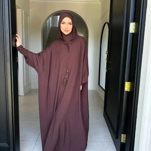Abaya à Capuche Décontractée Pour Femme – vue 6