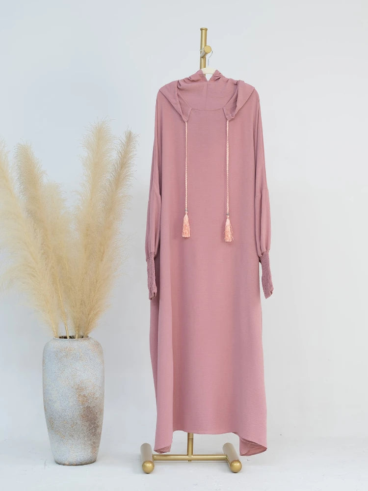 Abaya à Capuche Décontractée Pour Femme – vue 9