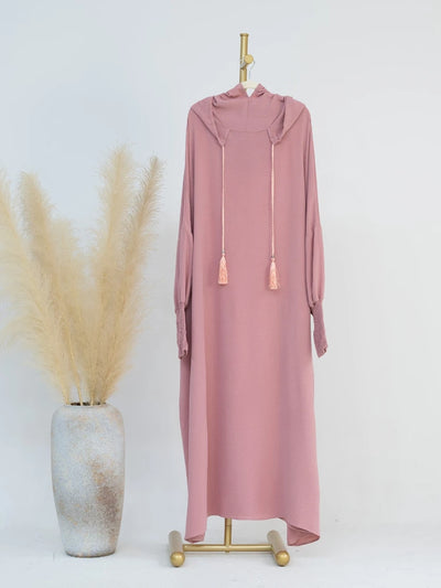 Abaya à Capuche Décontractée Pour Femme – vue du modèle, image 9