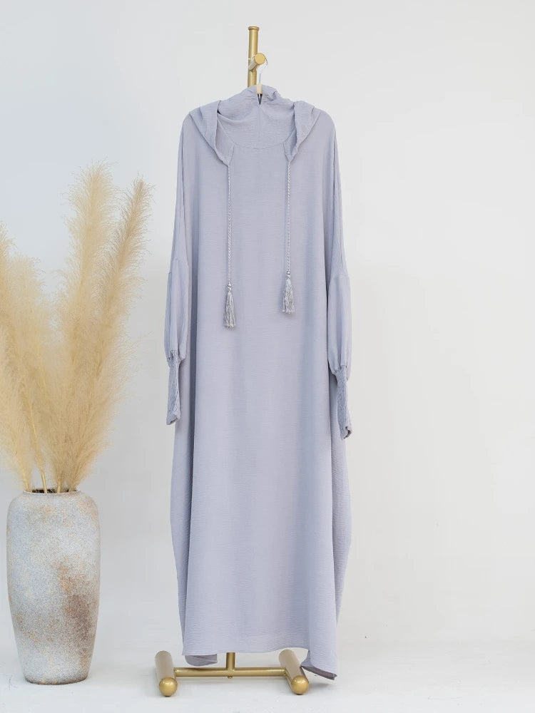 Abaya à Capuche Décontractée Pour Femme – vue 14
