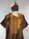 Abaya Africaine Dashiki Brodée Pour Femme – vue du modèle, image 6