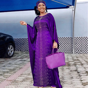 Abaya Africaine Dashiki Grande Taille – vue produit 1 – Maison Layina