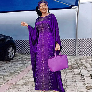 Abaya Africaine Dashiki Grande Taille – vue produit 10 – Maison Layina