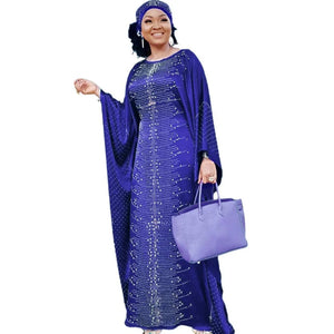 Abaya Africaine Dashiki Grande Taille – vue produit 11 – Maison Layina