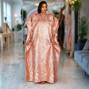 Abaya brocart boubou djellaba pour femme – détails de cérémonie – Maison Layina