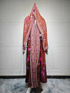 Abaya Cardigan Ouverte Fleurs Pour Femme – vue du modèle, image 8