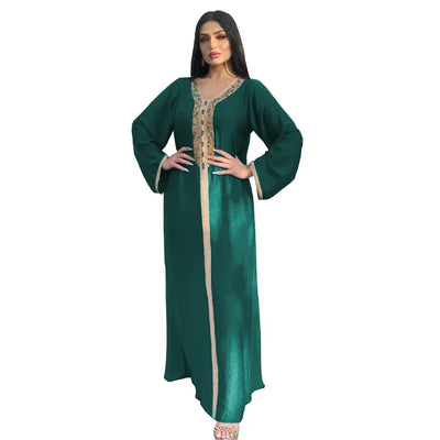 Abaya Dubai Élégante Pour Femme – coupe longue et finitions élégantes – Maison Layina