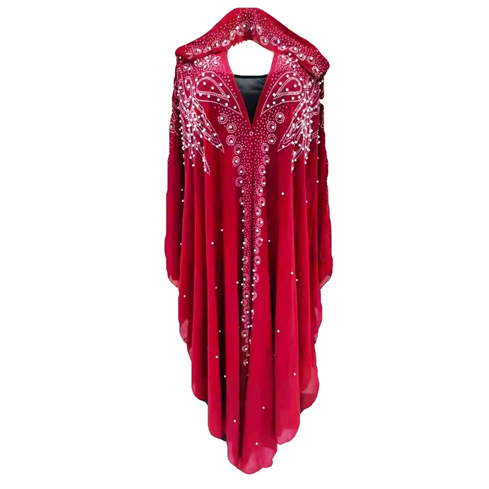 Abaya Farasha à Capuche Manches Papillon – vue produit 7