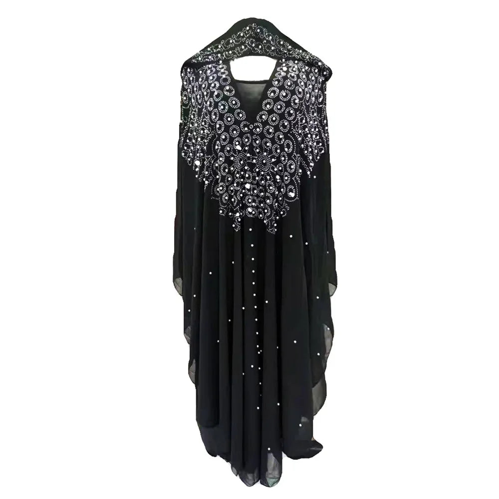 Abaya Farasha à Capuche Manches Papillon – vue produit 15