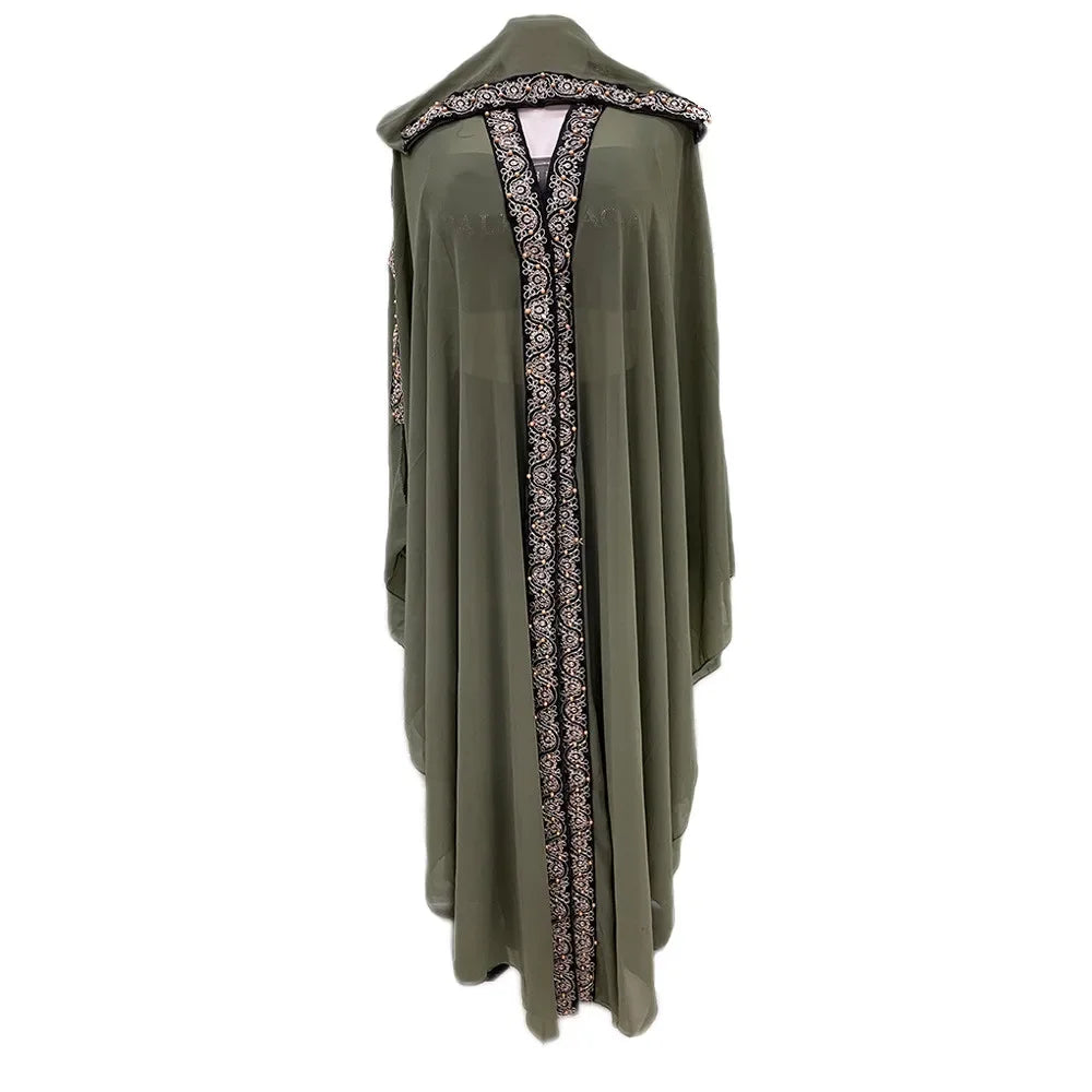 Abaya Farasha à Capuche Manches Papillon – vue produit 18