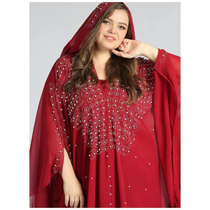 Abaya Farasha à Capuche Manches Papillon – vue produit 19