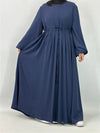 Abaya Kaftan Luxe Femme Musulmane – détail du tissu et des finitions