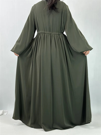 Abaya Kaftan Luxe Femme Musulmane – vue du modèle, image 6