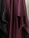 Abaya Kimono Diamants Pour Femme – détail de la coupe