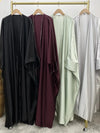Abaya kimono à détails diamantés – coloris disponibles