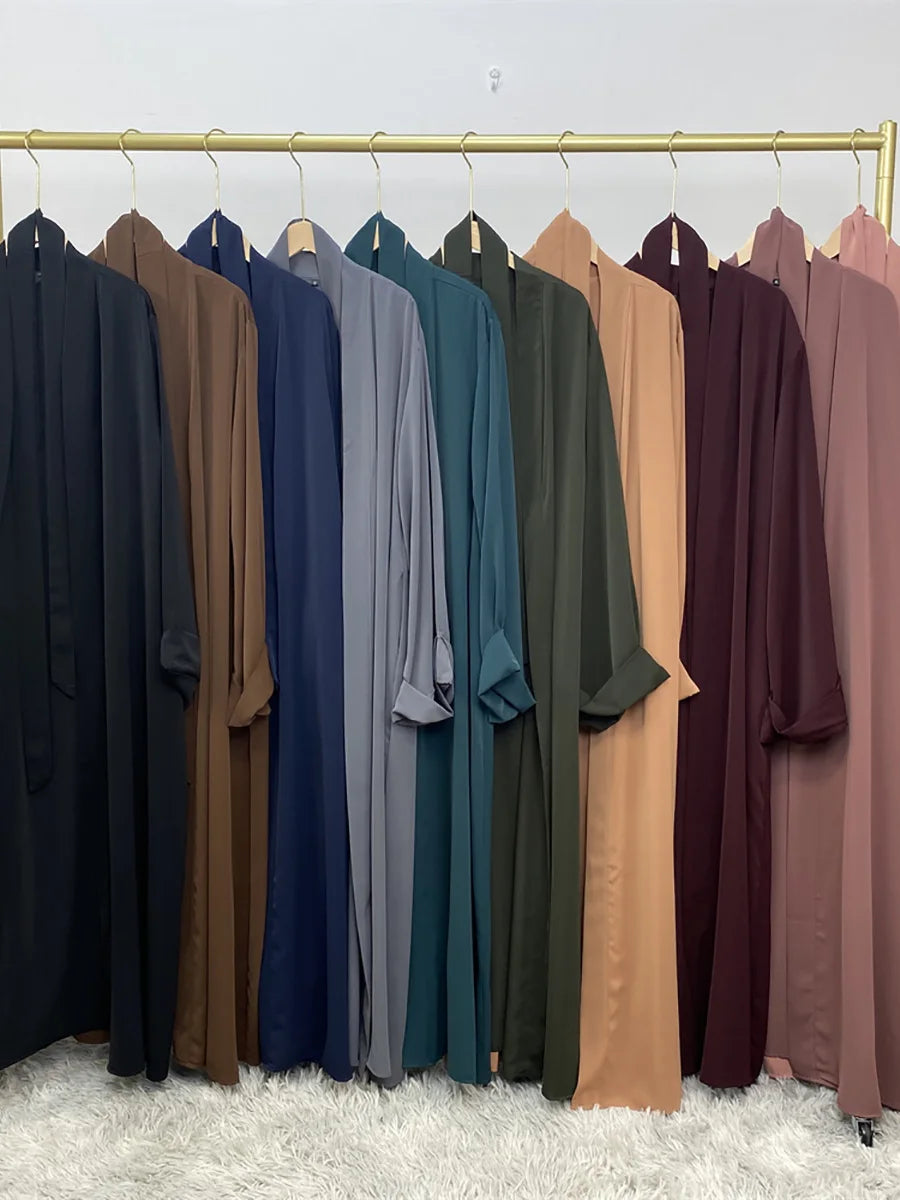 Abaya Kimono Ouverte Pour Femme – présentation du modèle, vue 6