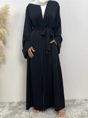 Abaya Kimono Ouverte Pour Femme – présentation du modèle, vue 8