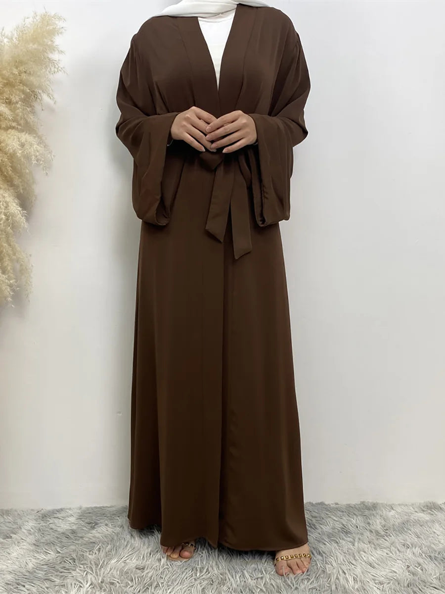 Abaya Kimono Ouverte Pour Femme – présentation du modèle, vue 11