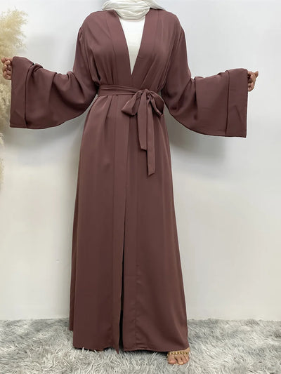 Abaya Kimono Ouverte Pour Femme – vue du modèle, image 12