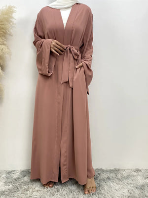 Abaya Kimono Ouverte Pour Femme – présentation du modèle, vue 13