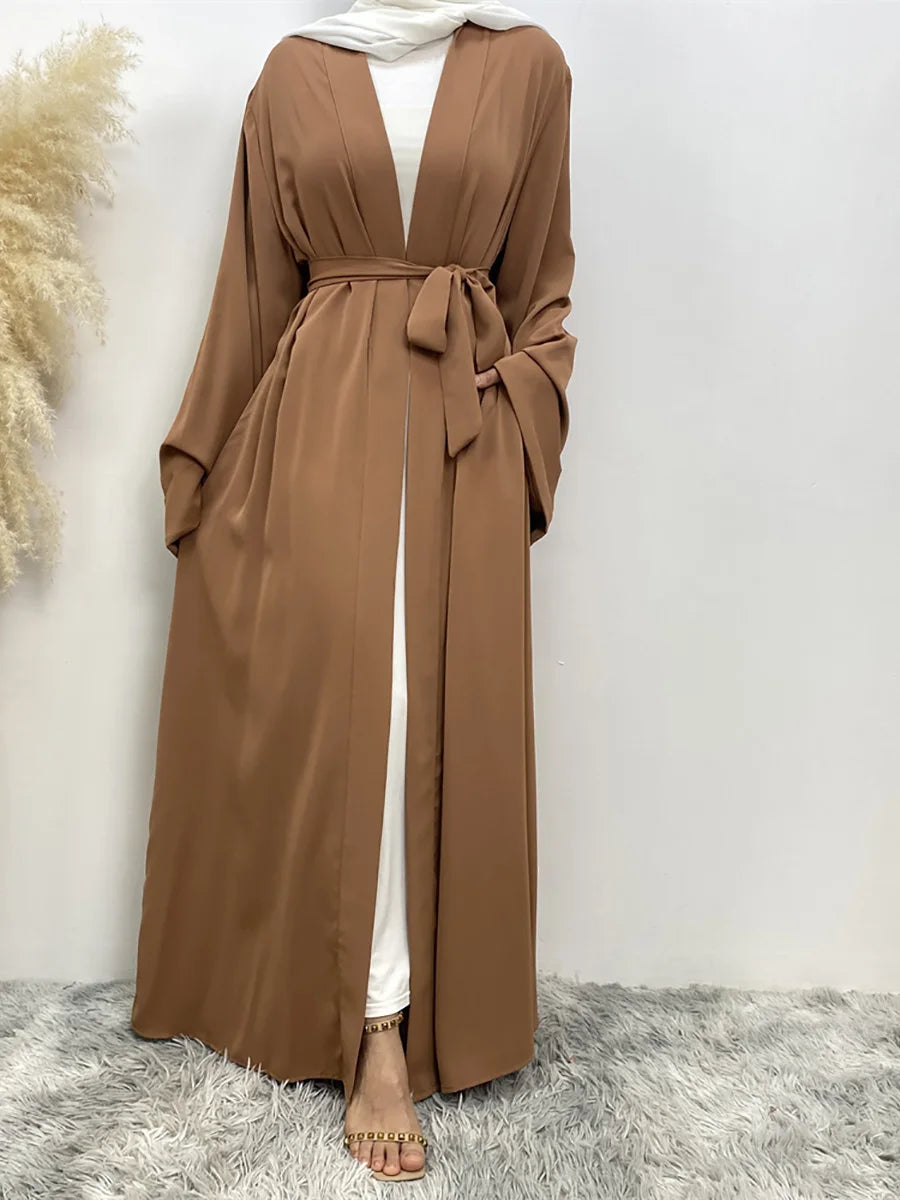 Abaya Kimono Ouverte Pour Femme – présentation du modèle, vue 14