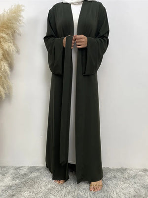 Abaya Kimono Ouverte Pour Femme – présentation du modèle, vue 15