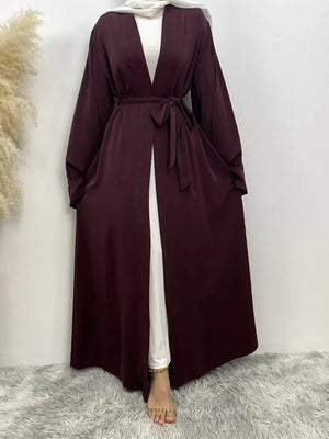 Abaya Kimono Ouverte Pour Femme – présentation du modèle, vue 16