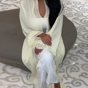Abaya Longue Ouverte Cardigan – présentation du modèle, vue 10