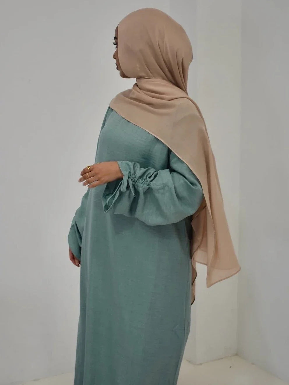 Abaya Marocaine Manches Nouées – vue produit 5