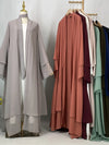 Abaya Ouverte Mousseline Kimono – vue du modèle, image 6