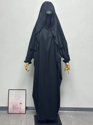 Abaya de Prière à Capuche Unie – vue produit 2