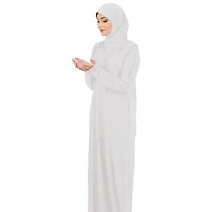 Abaya de Prière à Capuche Unie – vue produit 3