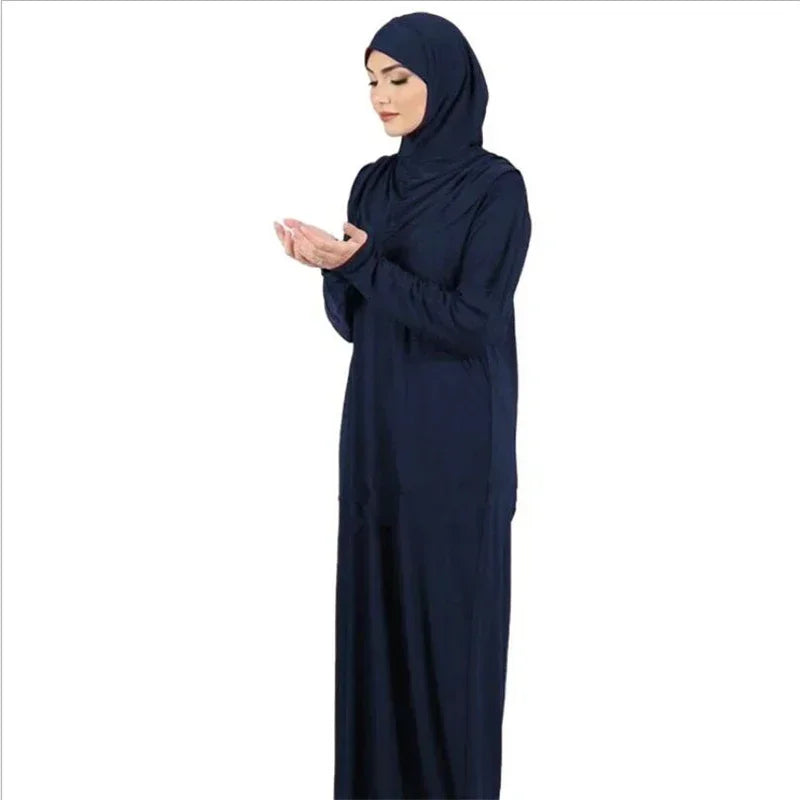 Abaya de Prière à Capuche Unie – vue produit 15