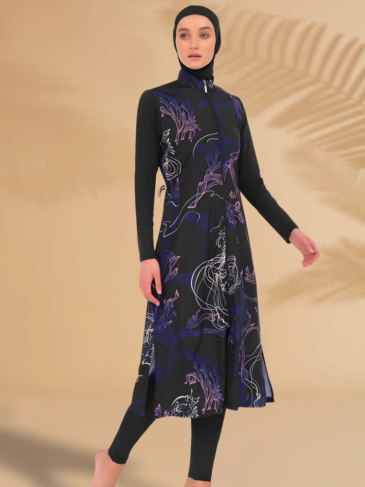 Burkini Déperlant 3 Pièces Pour Femme – vue principale