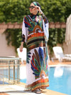 Burkini Grande Taille Cape Tropicale 4 Pièces – Modèle unique