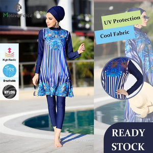 Burkini Imprimé 4 Pièces Grande Taille – vue produit 3