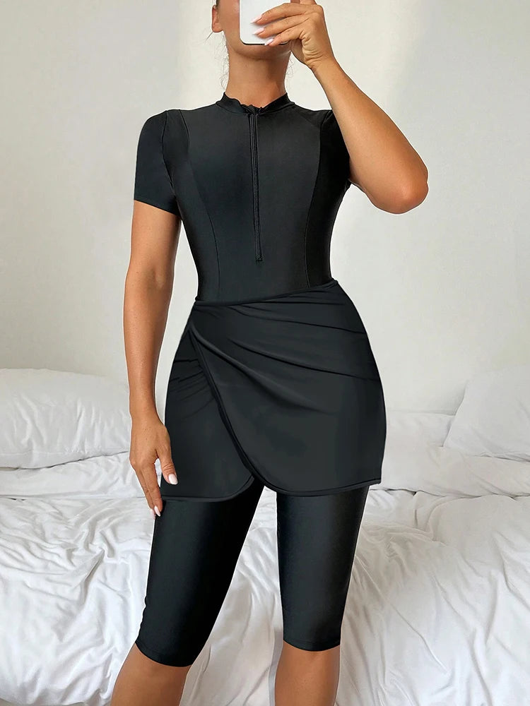 Burkini Léopard 3 Pièces Pour Femme – vue produit 3