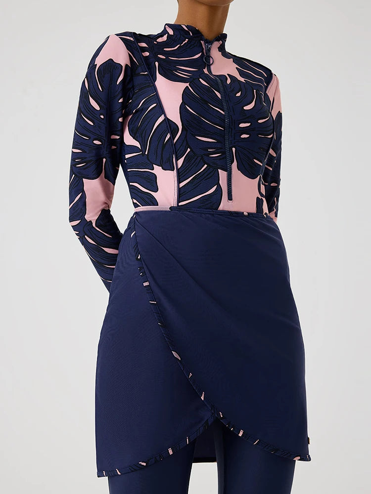 Burkini Léopard 3 Pièces Pour Femme – vue produit 4