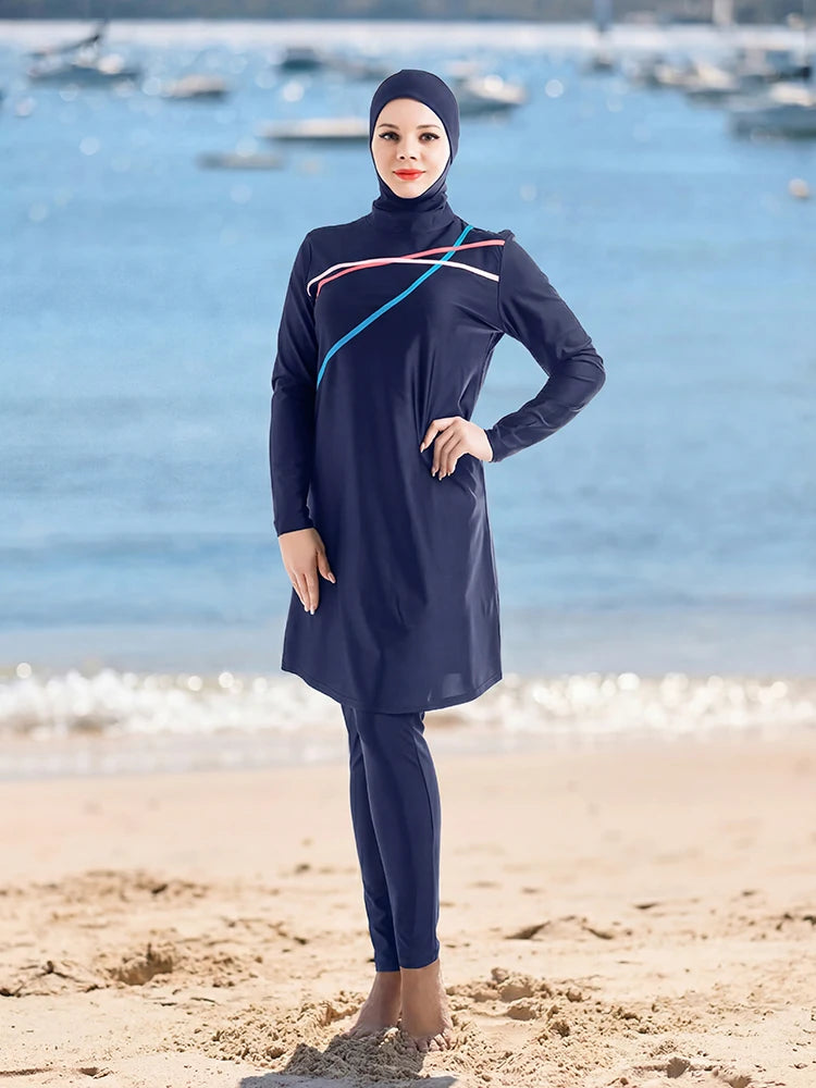 Burkini sport grande taille 3 pièces – vue principale