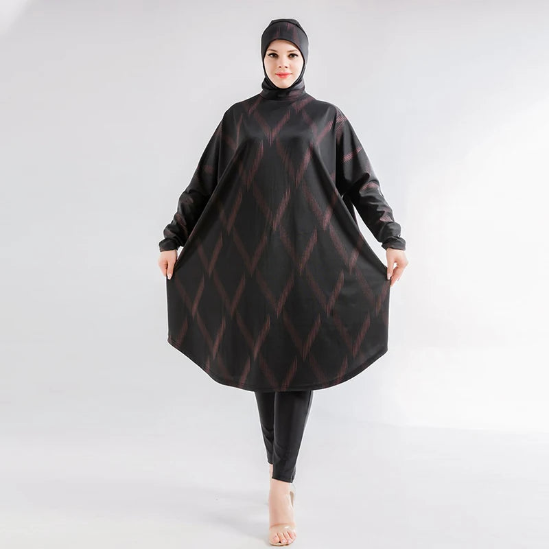 Burkini Sport Imprimé 3 Pièces – vue produit 9