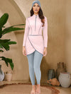 Burkini Uni 3 Pièces – Tons Pastel – Rose perle